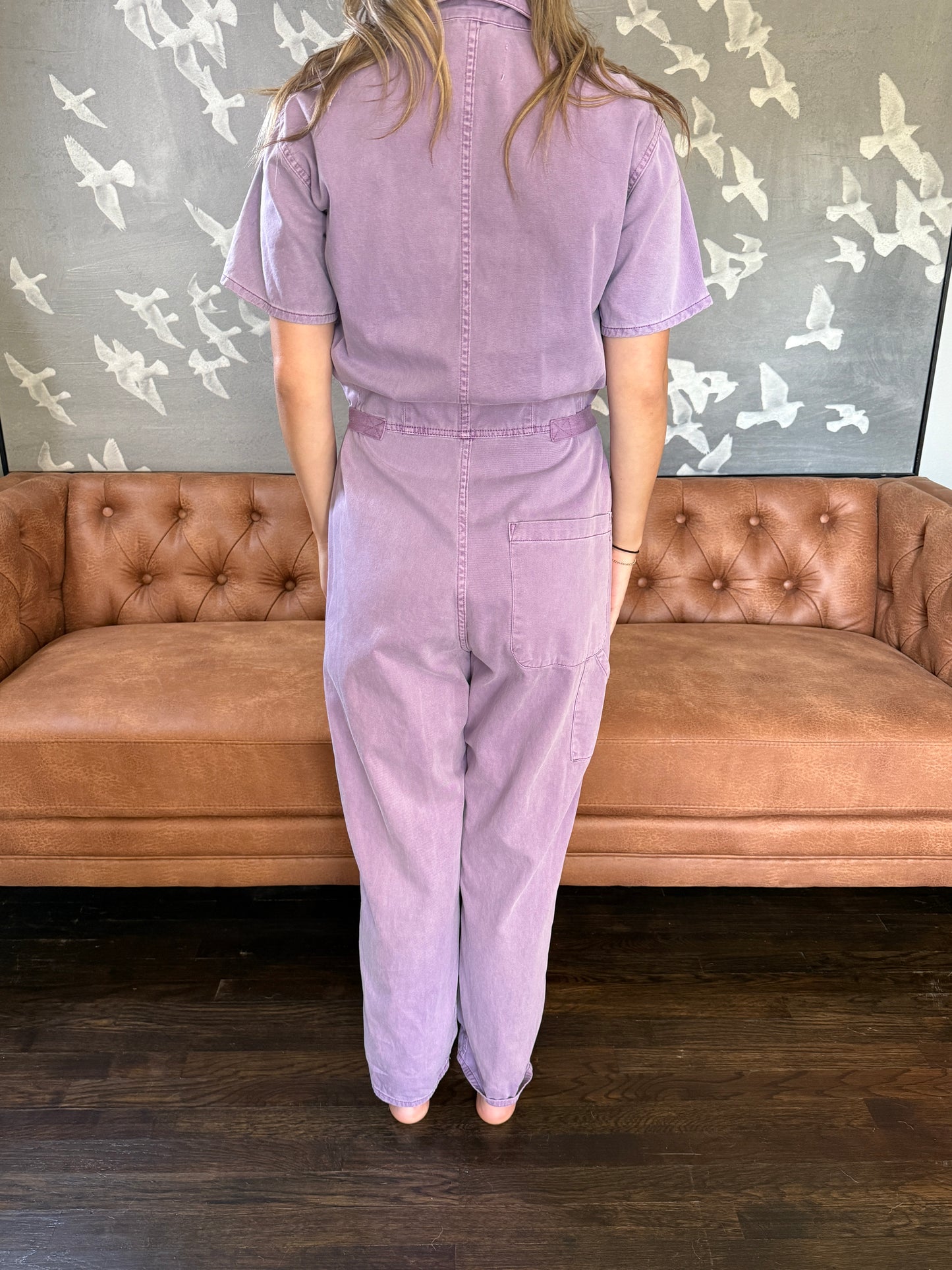 Lavender Pistola Jump Suit