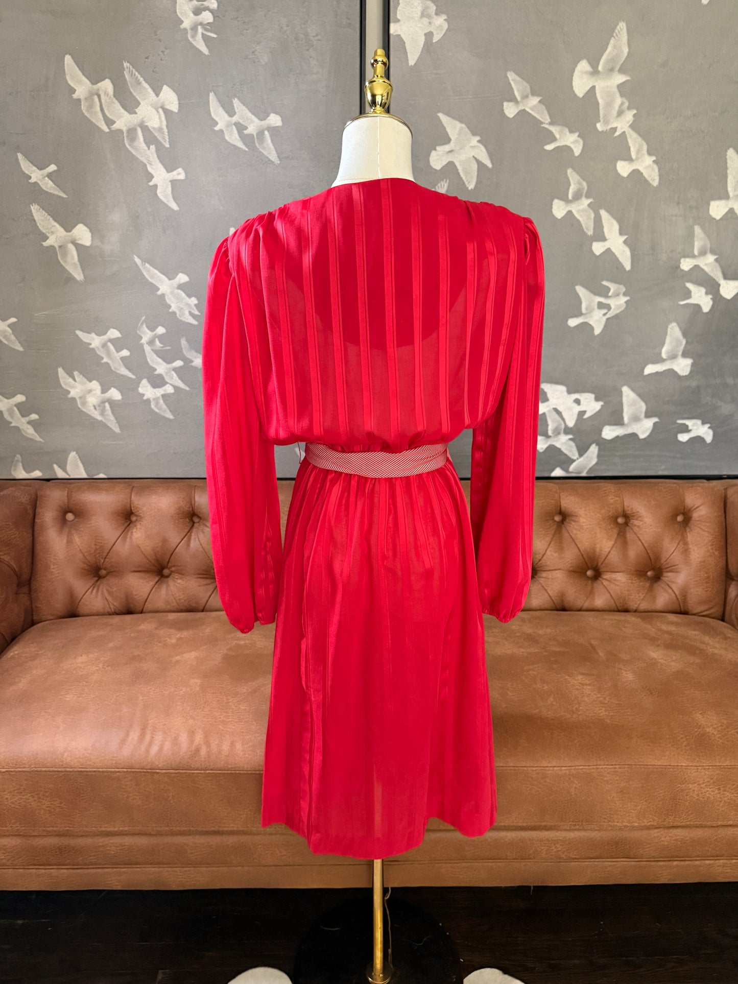 1970's Herman Marcus red dress