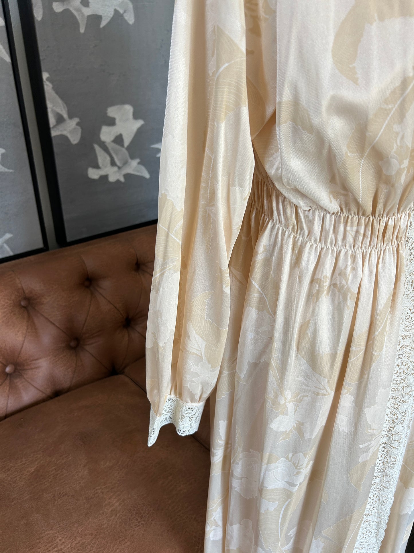 Vintage negligee with slip dress, and matching robe