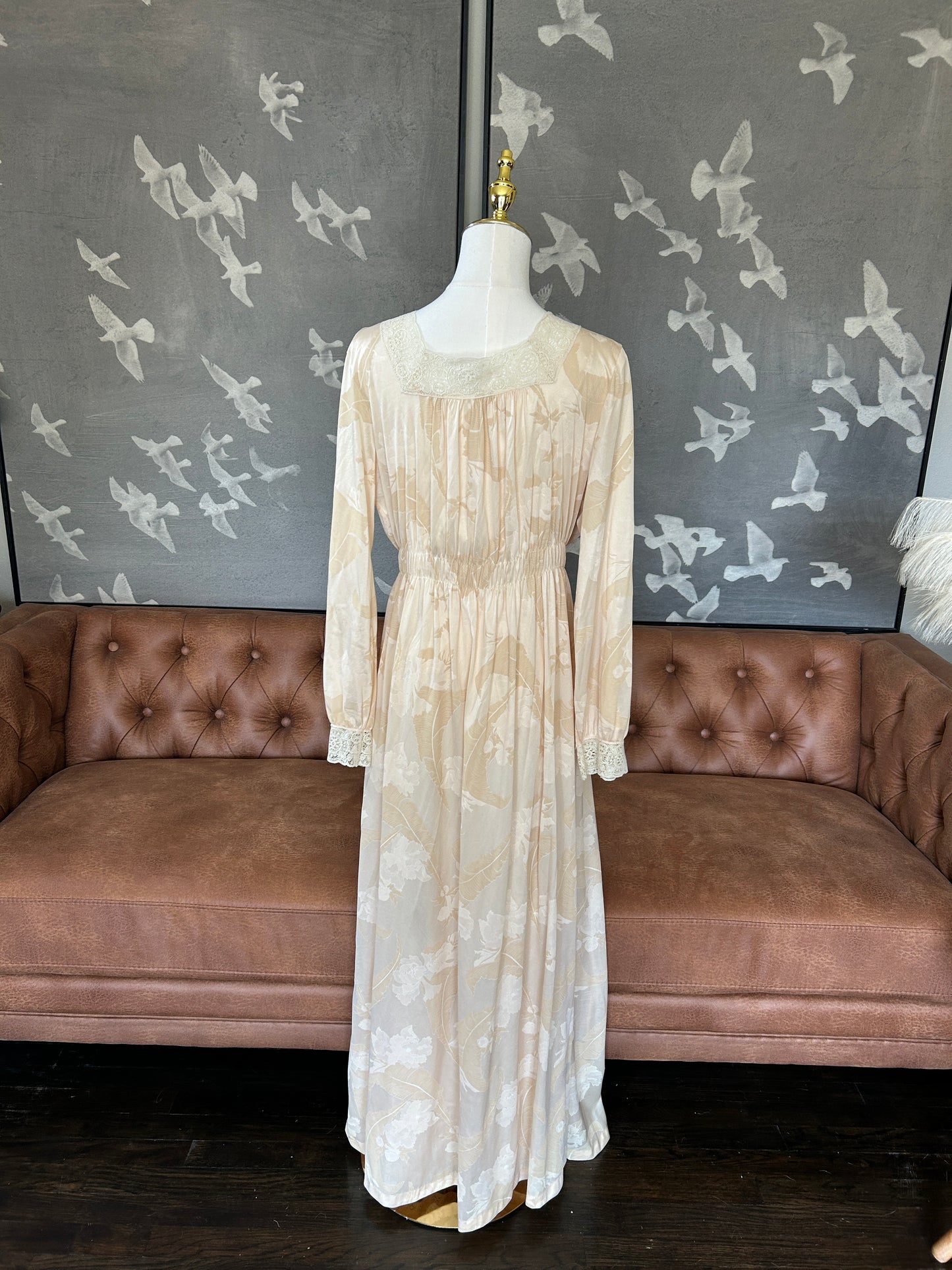 Vintage negligee with slip dress, and matching robe