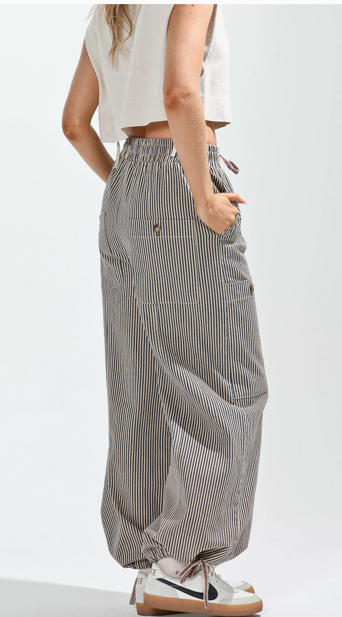 Vintage Washed Stripe Pants