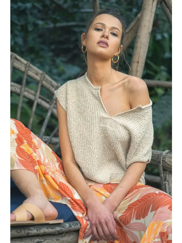 Illa Dusty Blue All Season Lightweight Sweater
