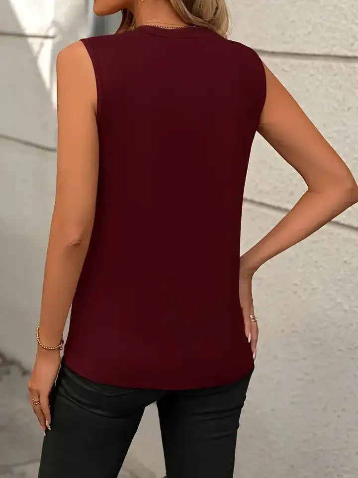 Ribbed Slim-Fit Crewneck Tank Top