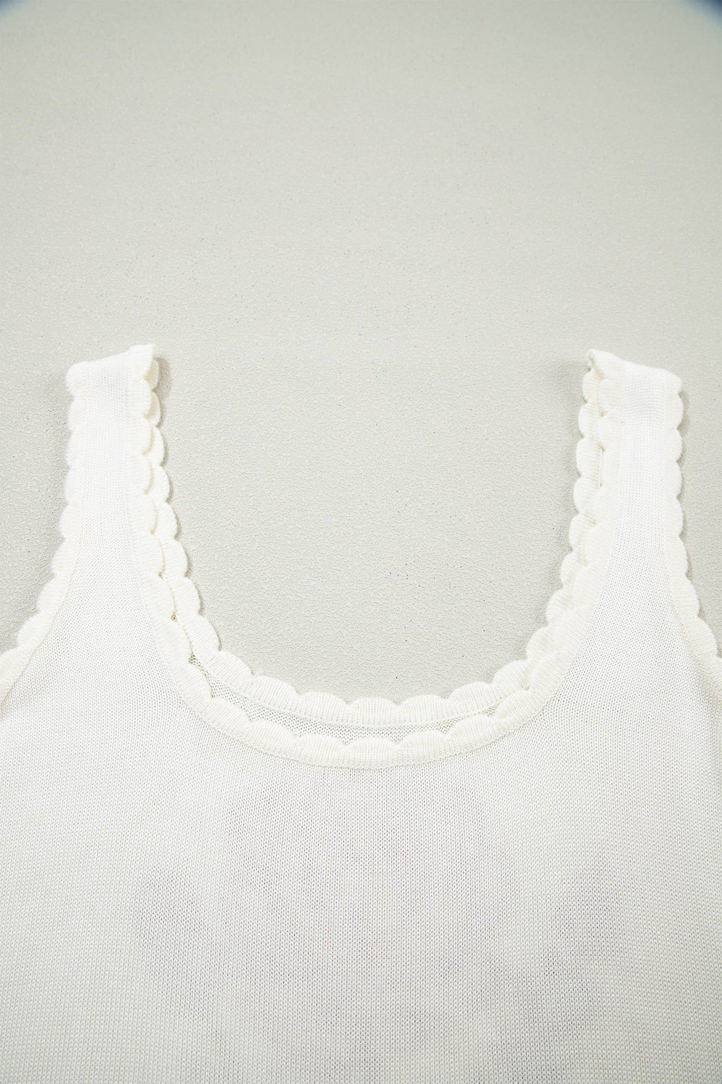 66 Floral Western Scalloped Square Neck Sweater Vest (S-4X)