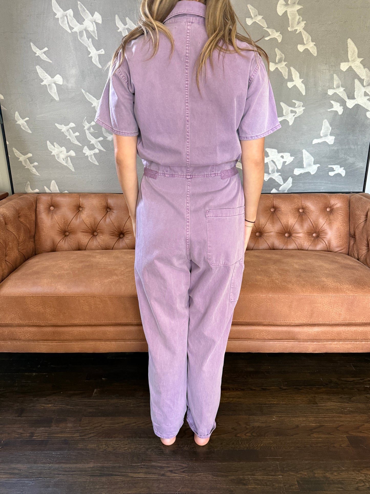 Lavender Pistola Jump Suit