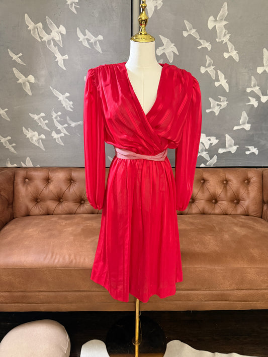 1970's Herman Marcus red dress