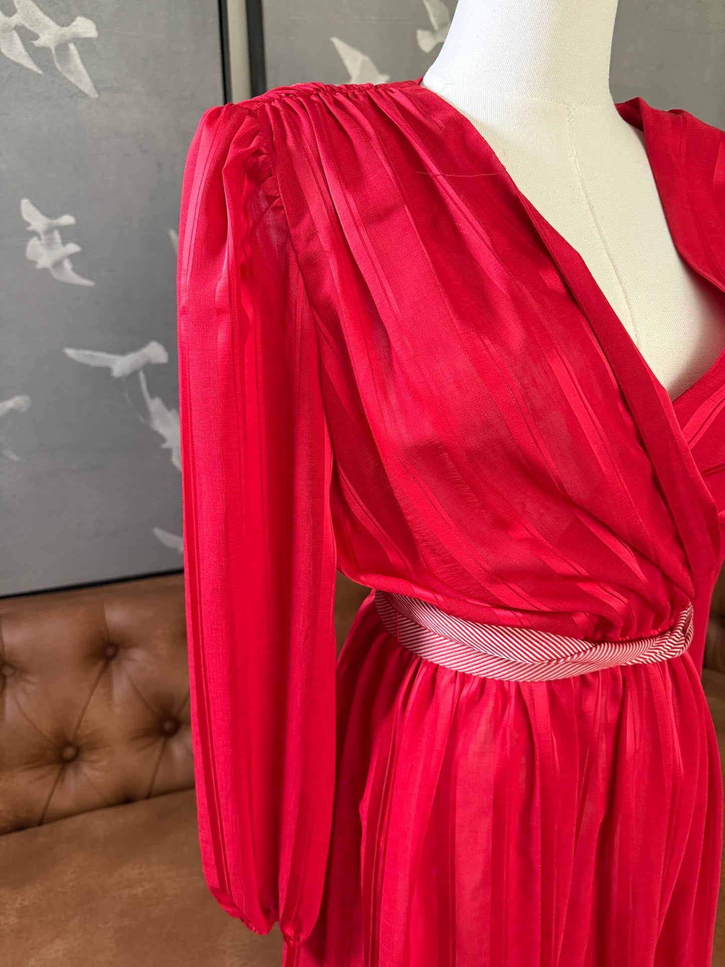 1970's Herman Marcus red dress