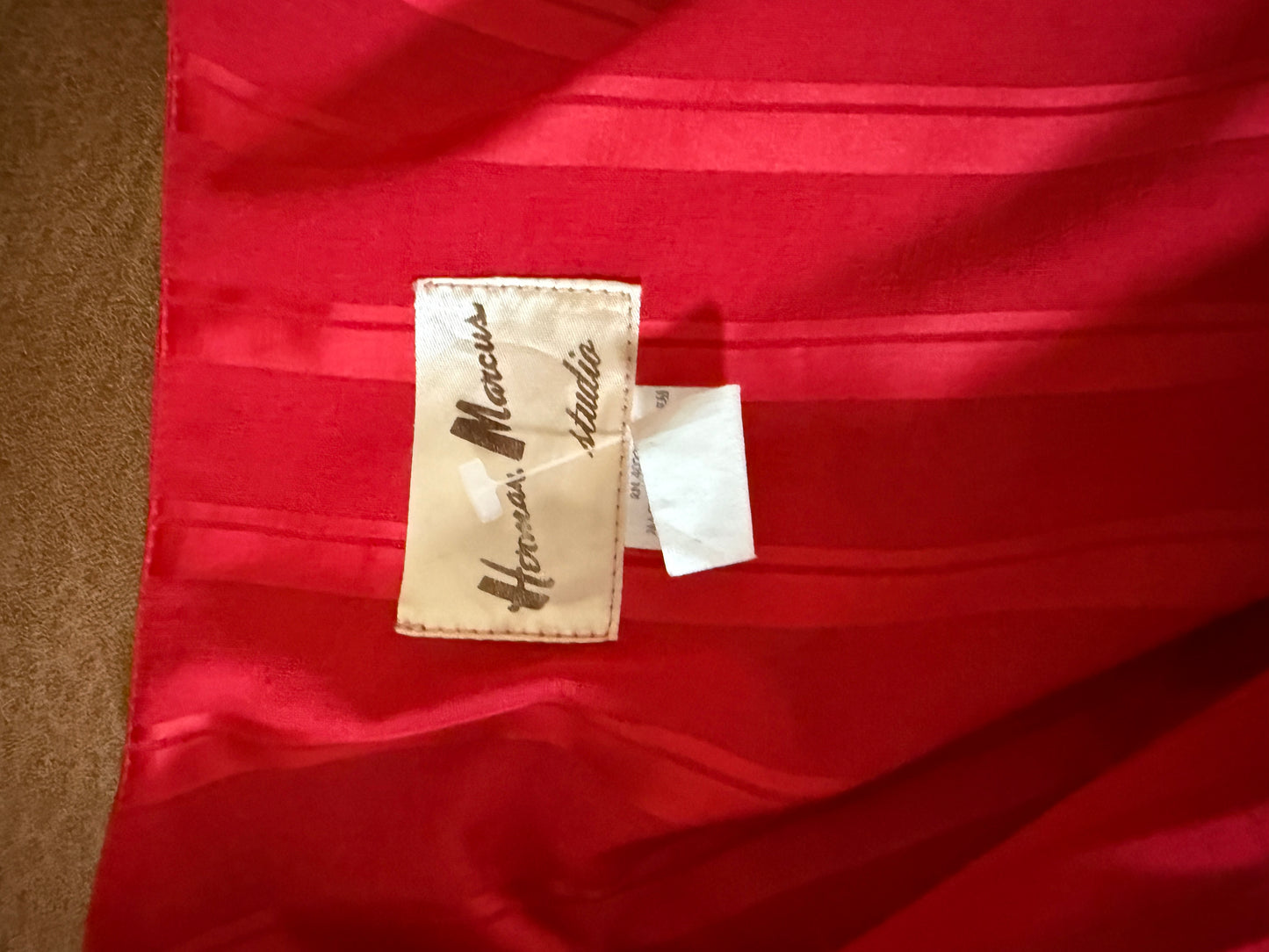 1970's Herman Marcus red dress