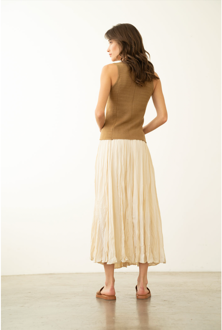 Elegance Crinkled Maxi Skirt