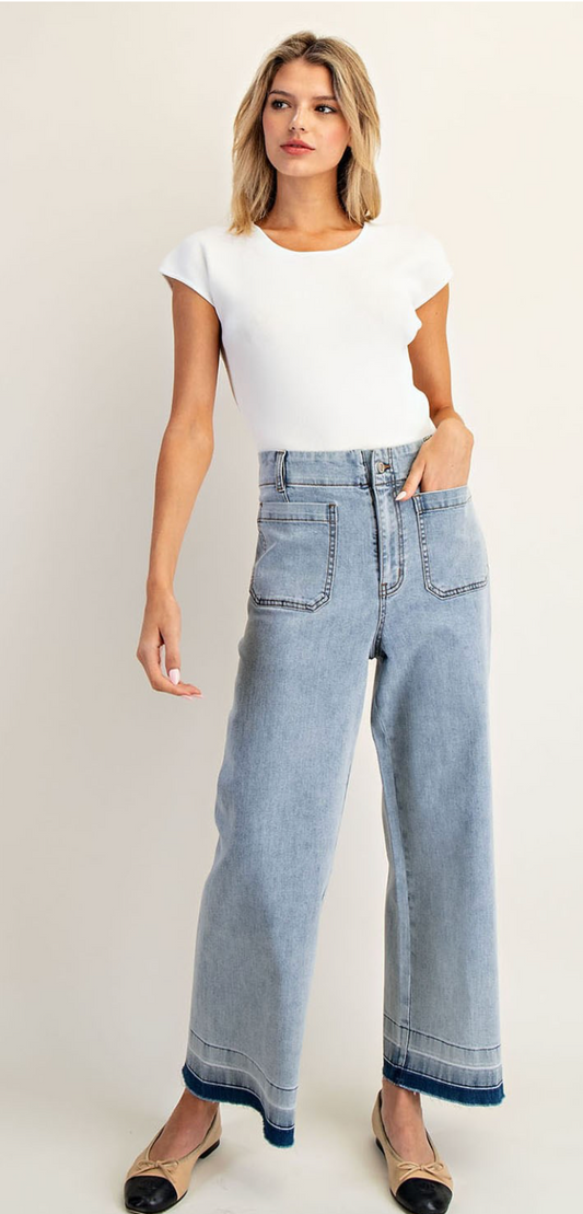 Eva Mineral Washed Denim Pants