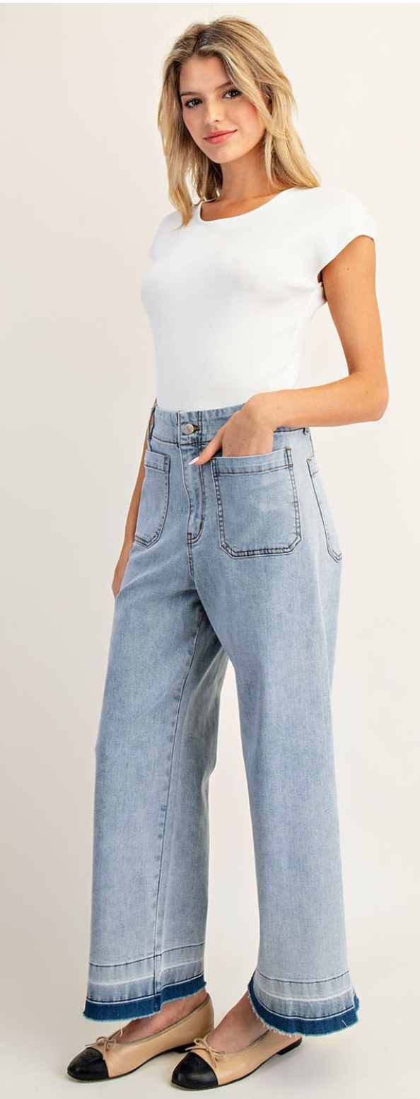 Eva Mineral Washed Denim Pants