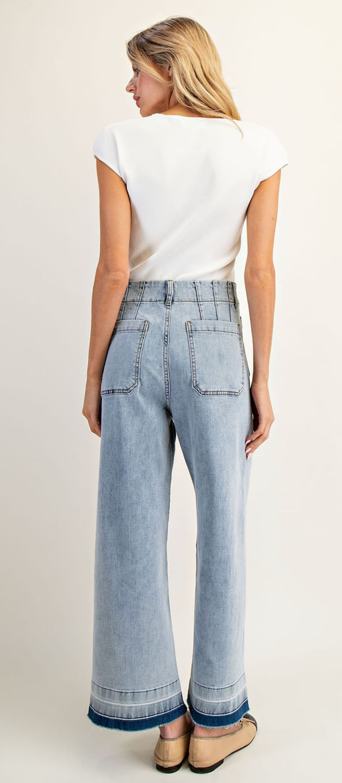 Eva Mineral Washed Denim Pants
