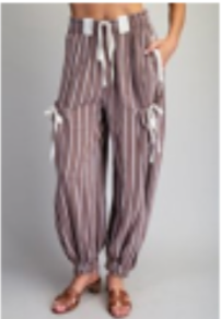 Woodland Striped Drawstring Joggers