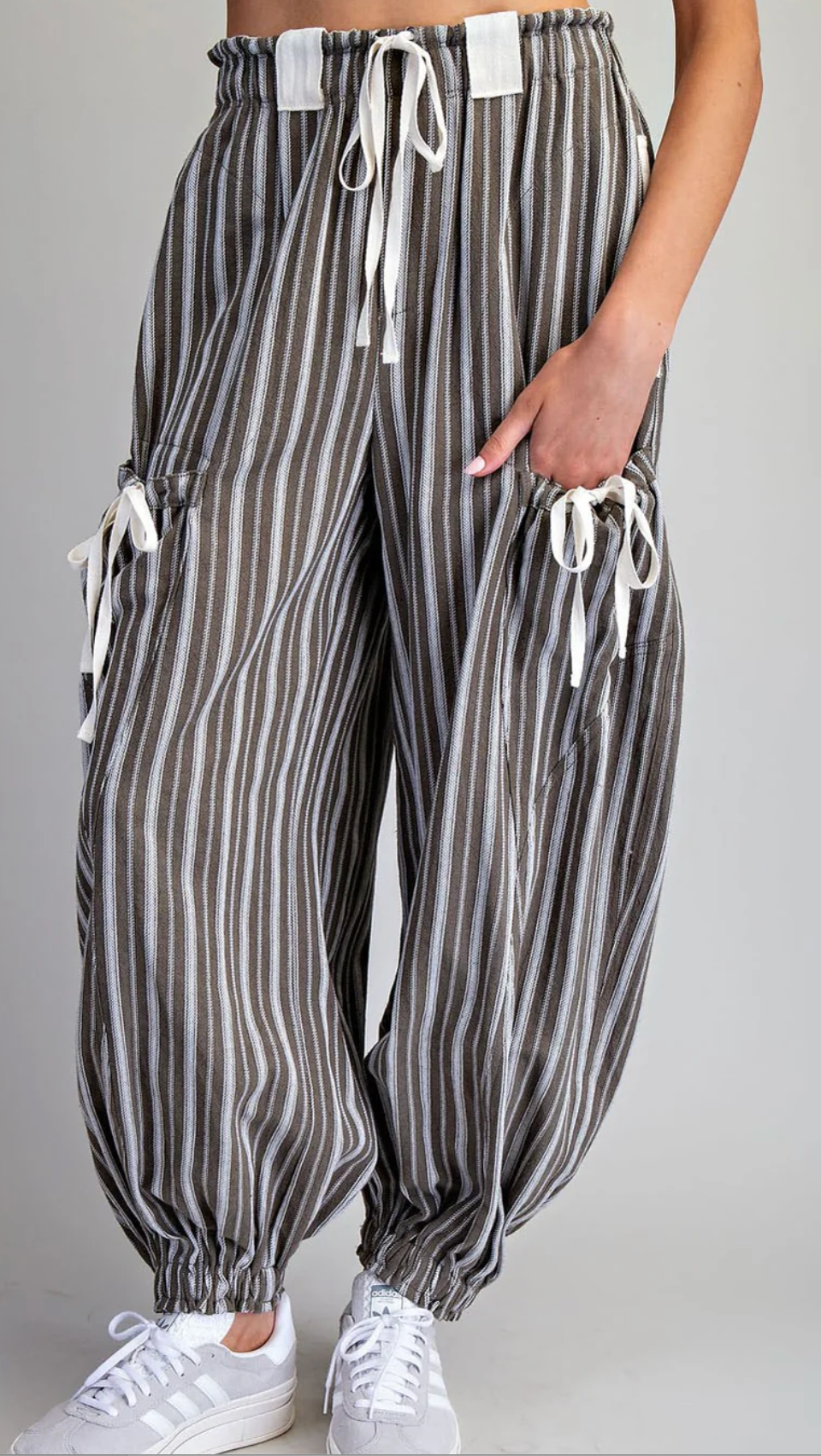 Woodland Striped Drawstring Joggers