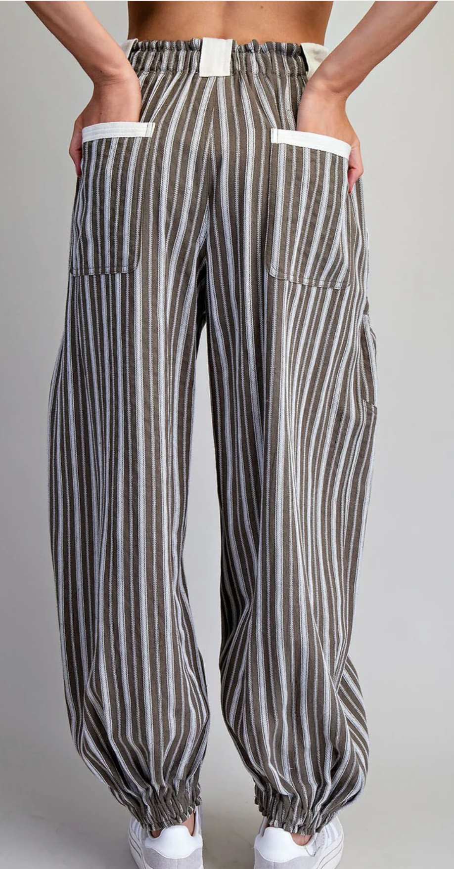 Woodland Striped Drawstring Joggers