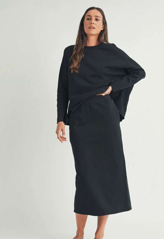 Ollie Drawstring Midi Skirt