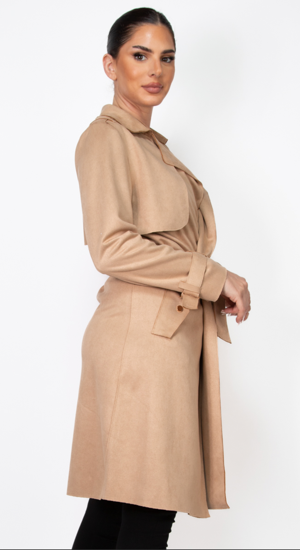 Scuba Suede Medium Length Jacket