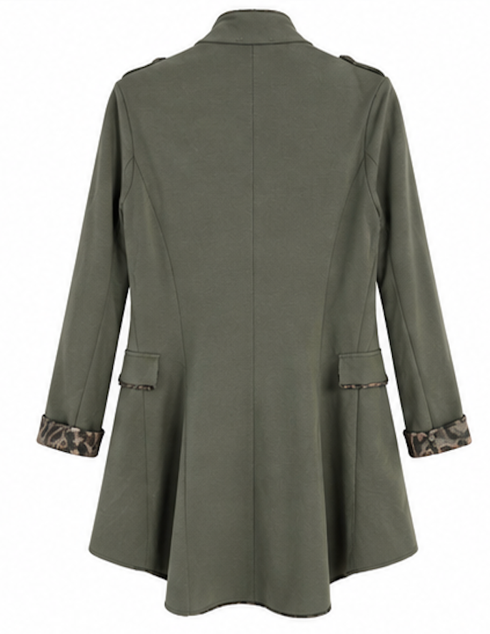 Sgt. Pepper Olive Double-Breasted Military Jacket