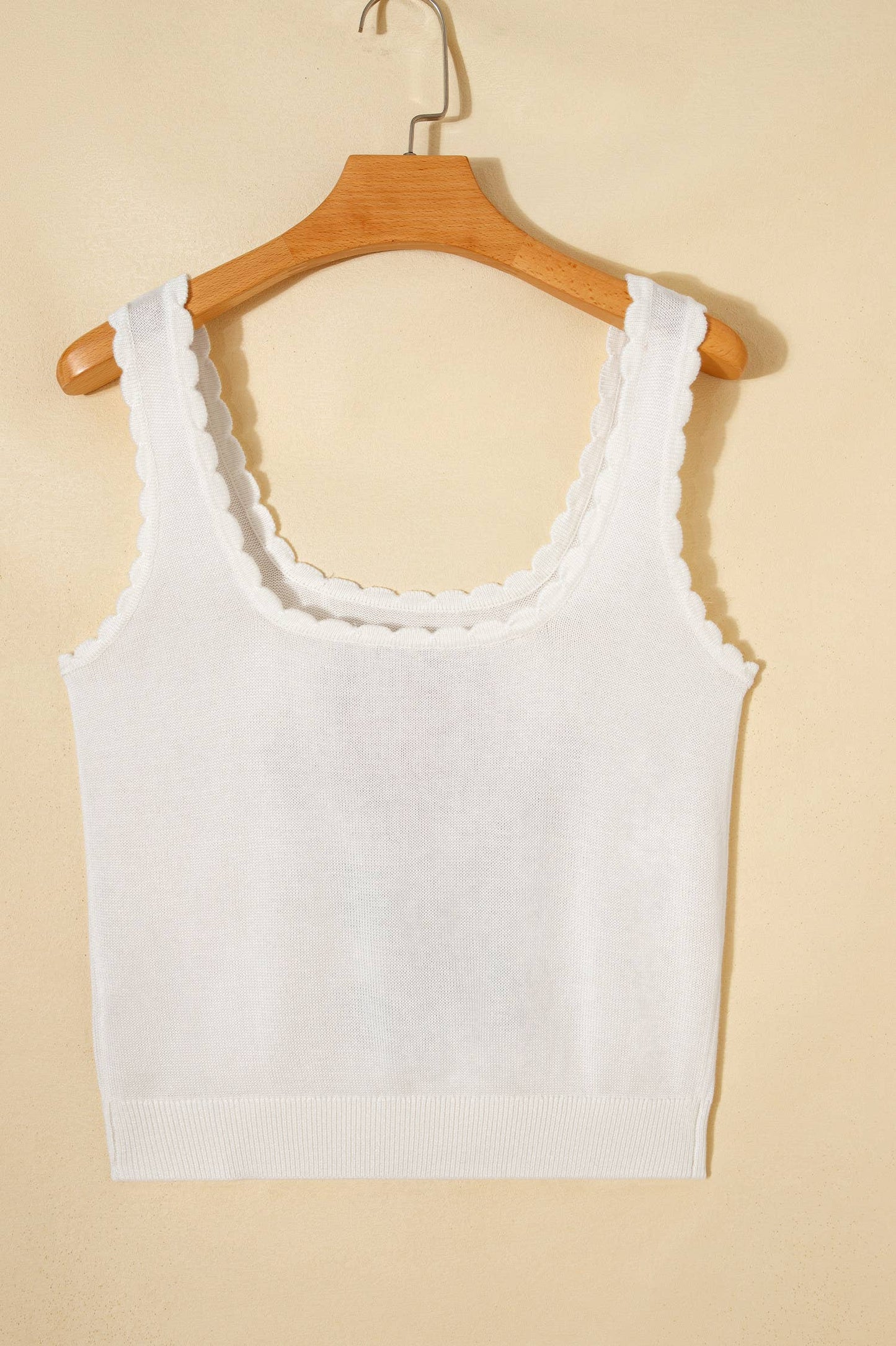 66 Floral Western Scalloped Square Neck Sweater Vest (S-4X)