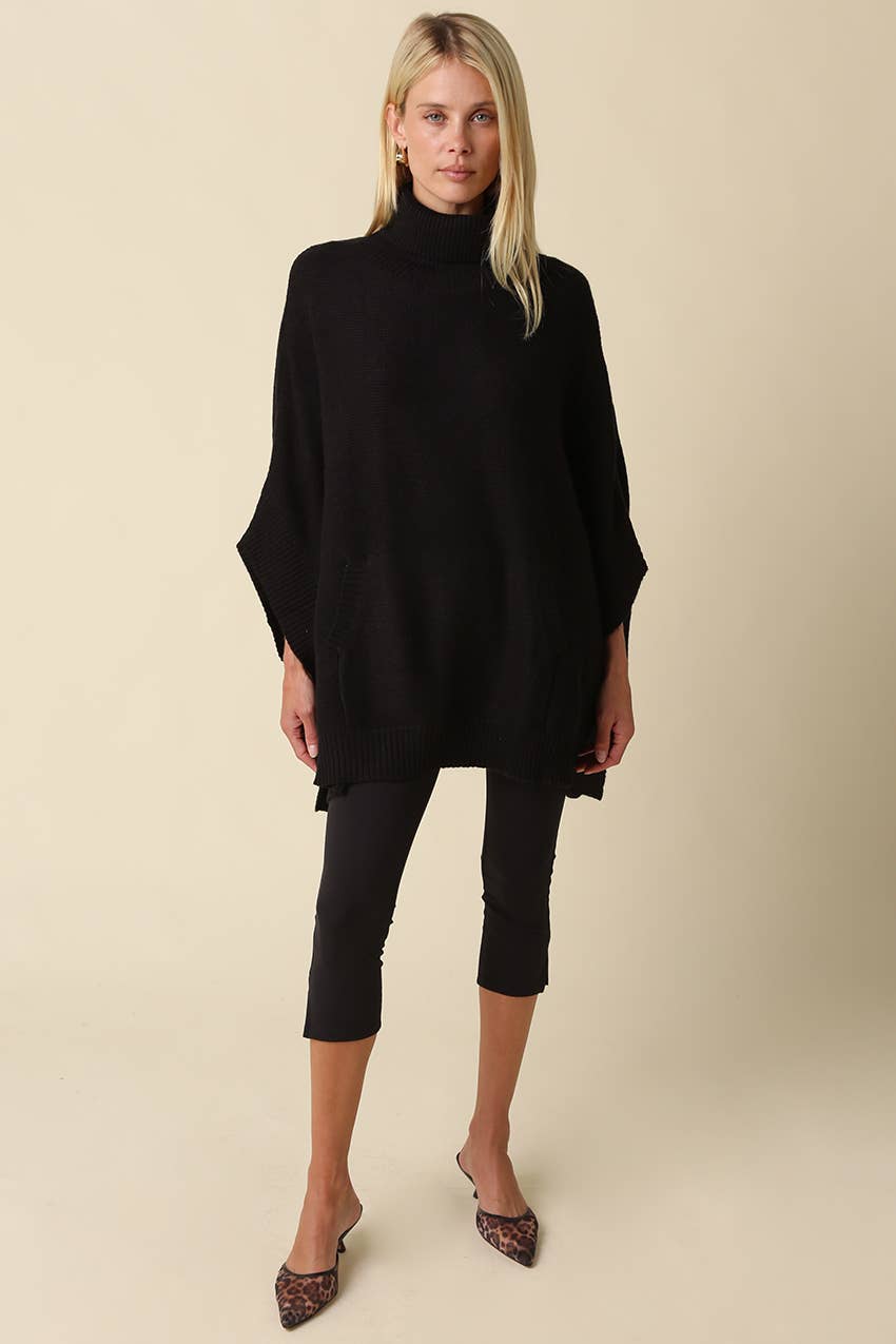 Emily Oversized Poncho Sweater