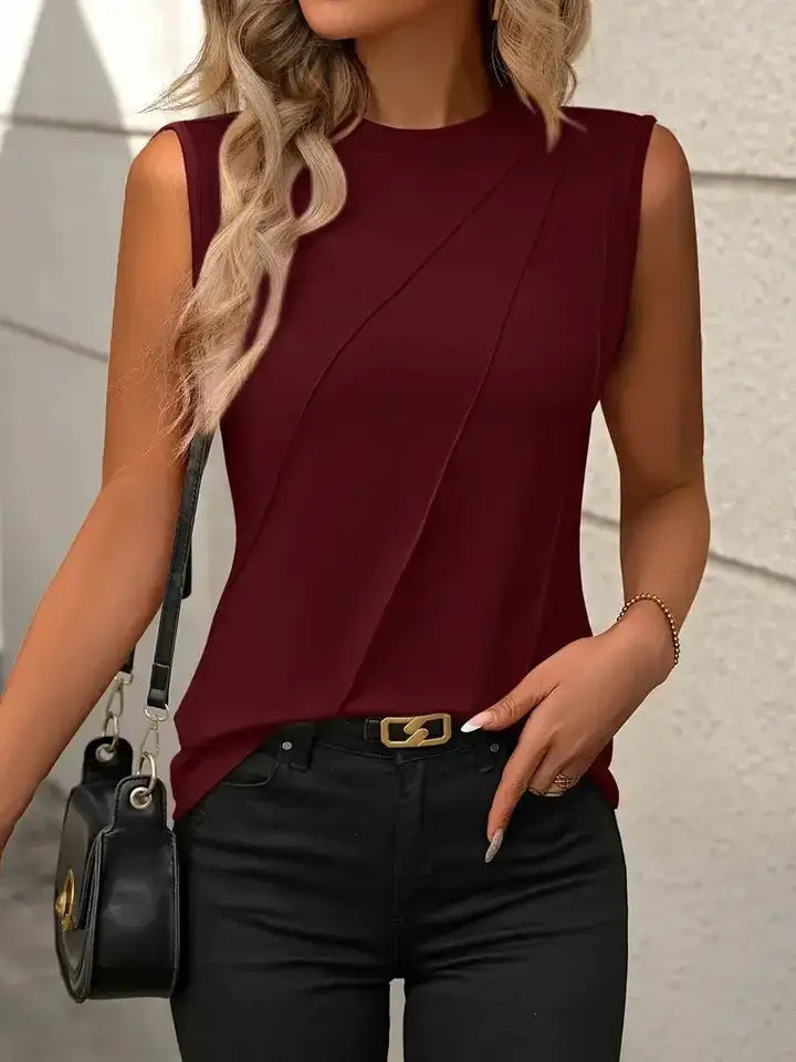 Ribbed Slim-Fit Crewneck Tank Top