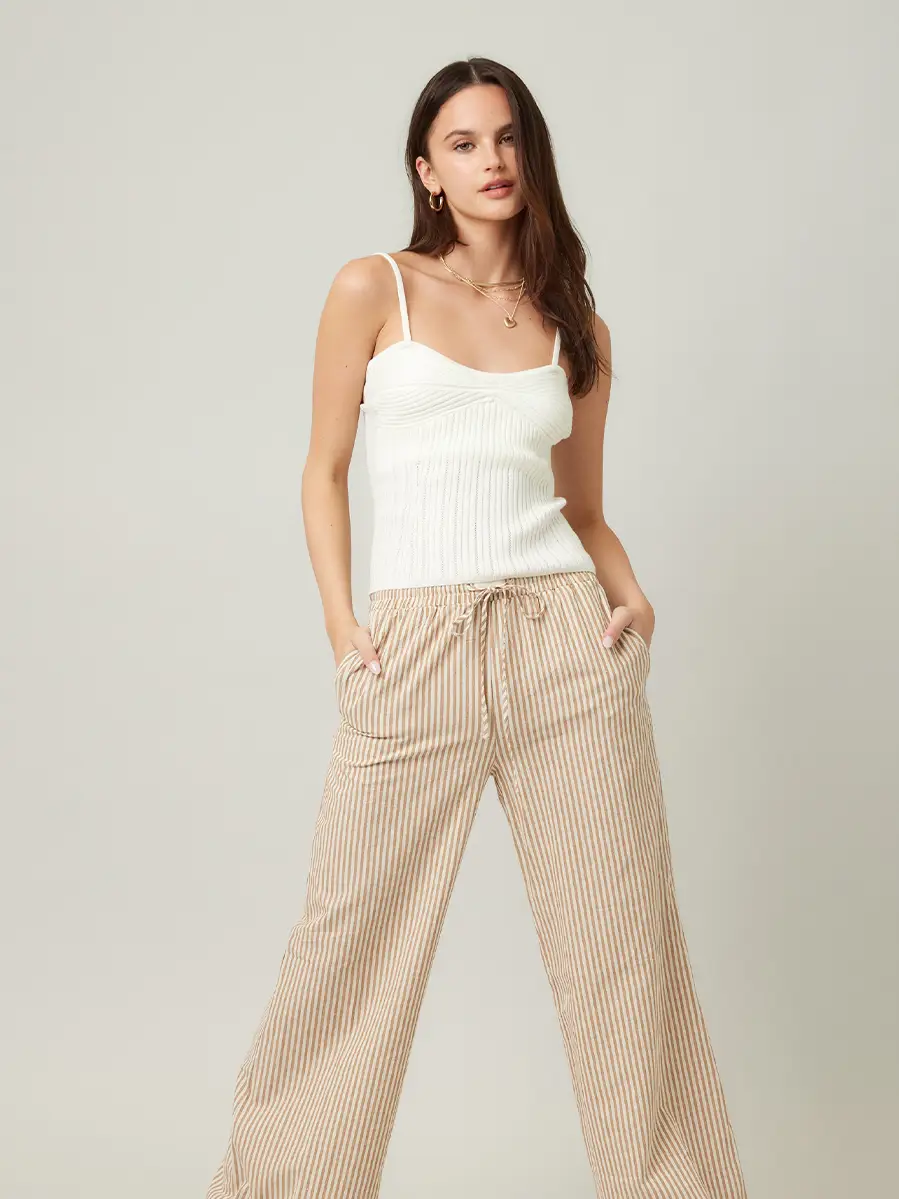 Illa Striped Wide Leg Pant
